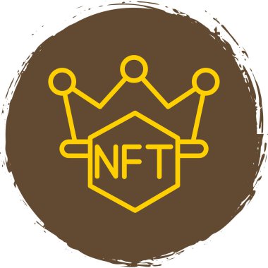 nft ft token simgesi, vektör