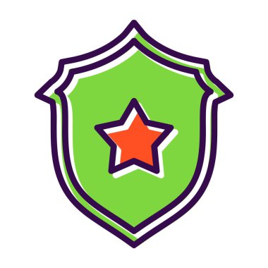 Rozet. Web simgesi basit illüstrasyon