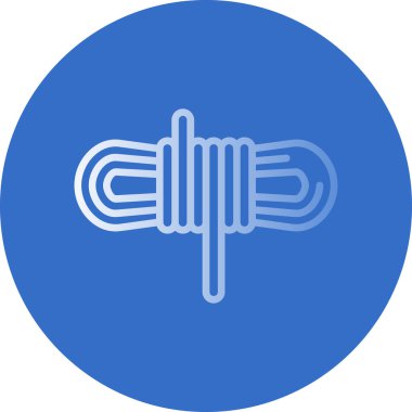 İp düz simgesinin vektör illüstrasyonu