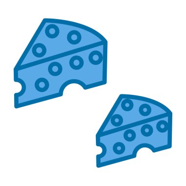 Peynir simgesi, vektör illüstrasyonu basit tasarım