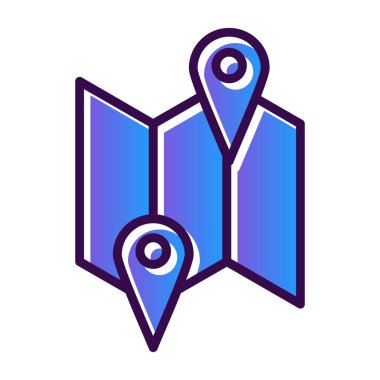 harita pin konumu simgesi düz biçimli