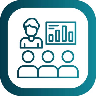 İş insanları simgesinin vektör illüstrasyonu