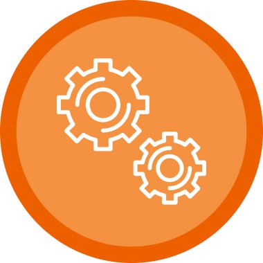 Teçhizat Web simgesi basit illüstrasyon