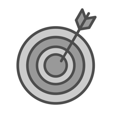 Hedef simgenin vektör illüstrasyonu 