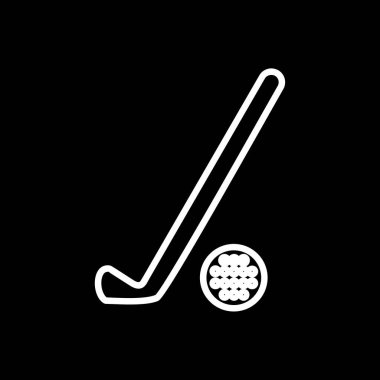 golf ikonu vektör illüstrasyonu