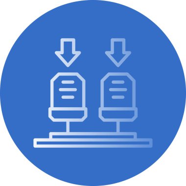 Modern b 'nin vektör illüstrasyonu eksik simgesi