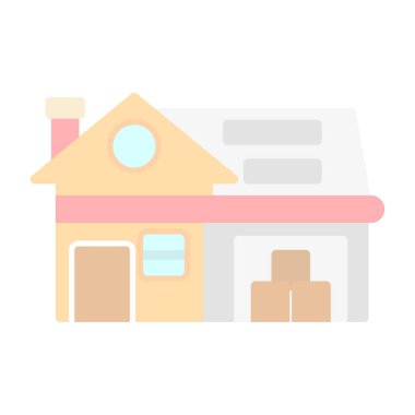 Ev simgesi, vektör illüstrasyonu basit tasarım