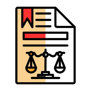 yasal belge vektör çizim tasarımı 