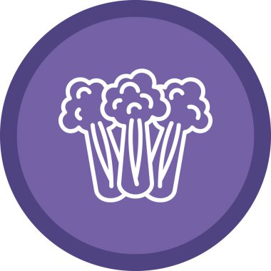 Kereviz simgesi, basit vektör çizimi. Sağlıklı yemek.