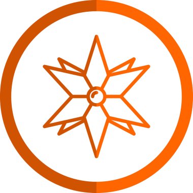 Güneş simgesinin vektör illüstrasyonu