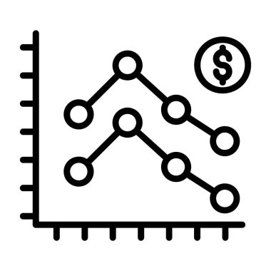 İş ve finans grafiklerinin vektör illüstrasyonu 