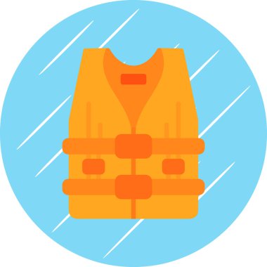 Yelek giysi simgesinin vektör illüstrasyonu 