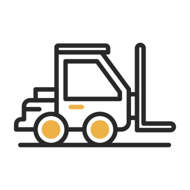 Beyaz grupta el arabası simgesi izole edildi