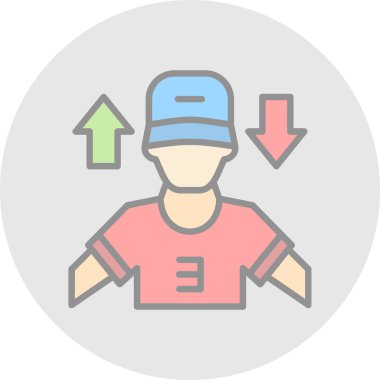 Beyzbolun izole edilmiş tek bir ikonunun vektör çizimi