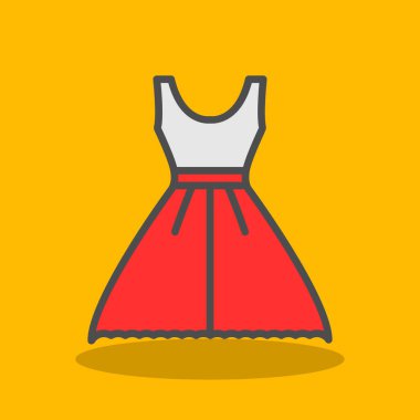 Elbise. Web simgesi basit illüstrasyon 