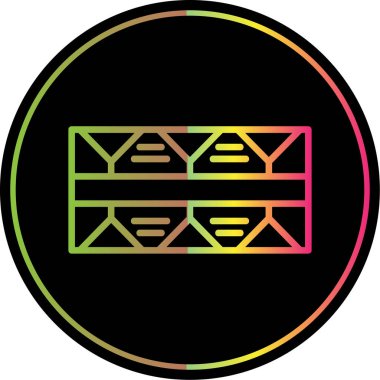 Modern bir inşa simgesinin vektör illüstrasyonu