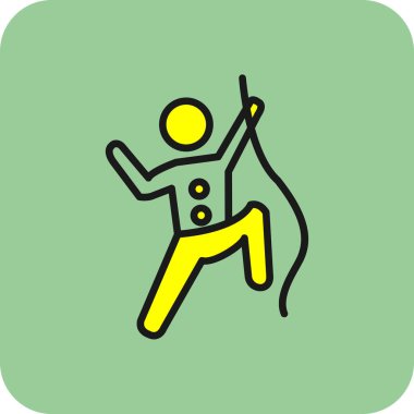 Web simgesi vektör illüstrasyonuna tırmanılıyor