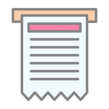 fatura simgesi, vektör illüstrasyonu basit tasarım