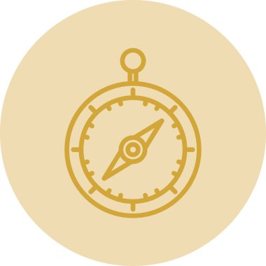 pusula düz simgesi, vektör illüstrasyon tasarımı