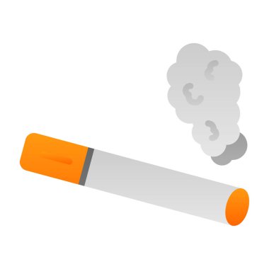 Basit sigara içen vektör simgesi tasarımı