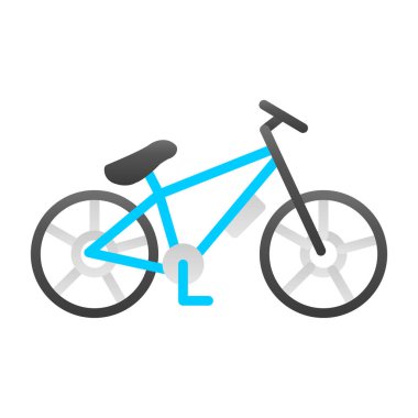 Dağ bisikleti kutsal kişilerin resmi, vektör çizim