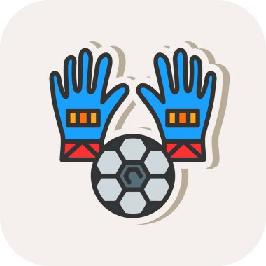 Futbol simgesi. vektör çizim.