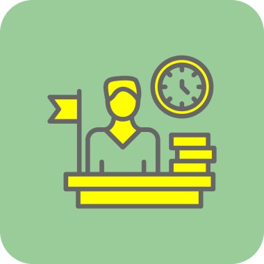 iş simgesi vektör illüstrasyonu