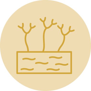 Bitki. Web simgesi basit illüstrasyon