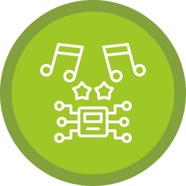 müzik konsepti illüstrasyonu