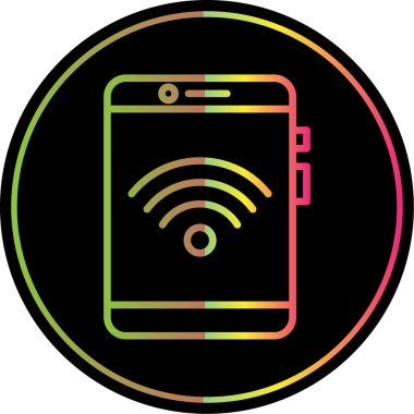 akıllı telefon simgesi, vektör illüstrasyonu basit tasarım