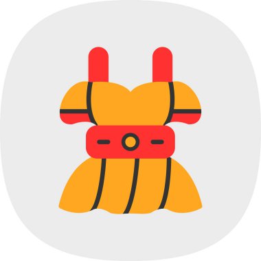 elbise simgesi, vektör illüstrasyonu basit tasarım