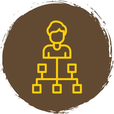 Yönetimin düz simgesinin vektör illüstrasyonu 