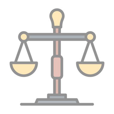 vektör ince çizgi simgesini dengele