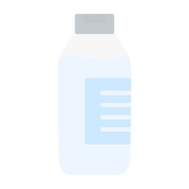 Süt düzlüğü simgesi, vektör illüstrasyonu