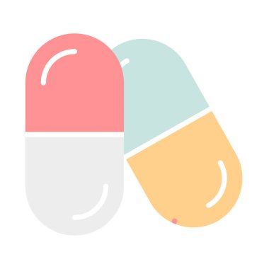 hap simgesi, vektör illüstrasyonu basit tasarım