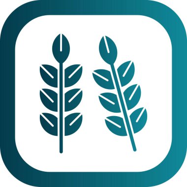 Buğday simgesi, vektör illüstrasyonu basit tasarım