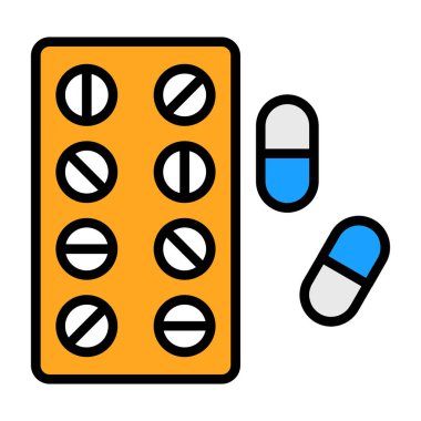 hap simgesi, vektör illüstrasyon tasarımı 