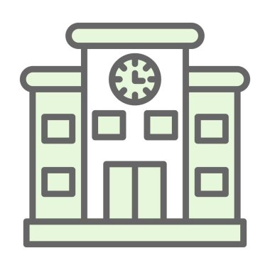 okul ve üniversite vektör simgesi