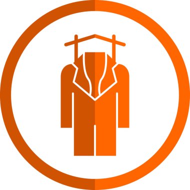 elbise simgesi, vektör illüstrasyonu basit tasarım