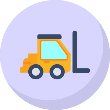 forklift. Web simgesi basit illüstrasyon