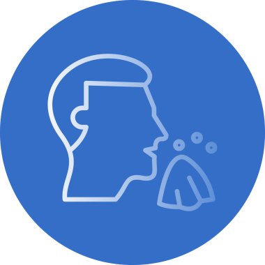 İnsan yüzü simgesinin vektör illüstrasyonu