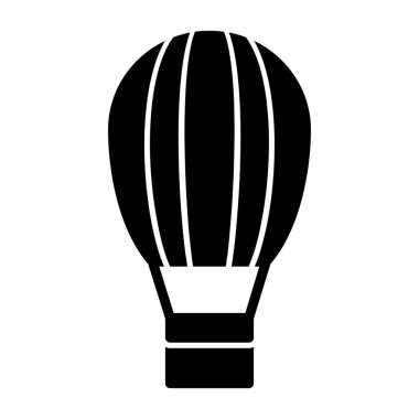 Hava balonuna çarptı. Web simgesi basit illüstrasyon