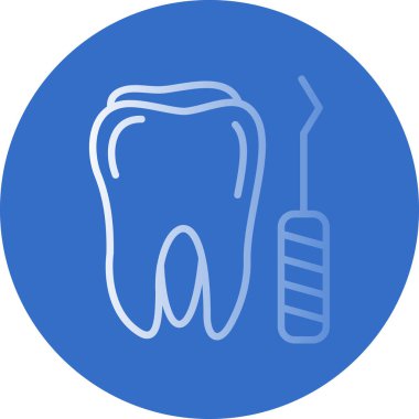 diş modern ikon vektör illüstrasyonu