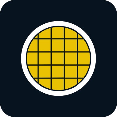 waffle düz vektör simgesi 