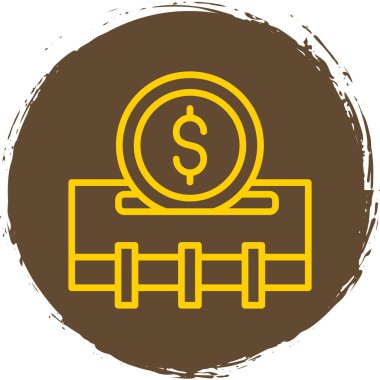 Dolar simgesi vektör illüstrasyonu