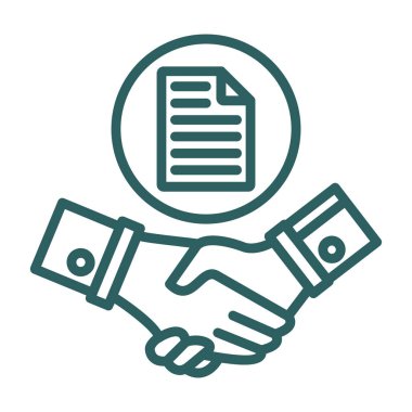 anlaşma vektör simgesi modern simgesi