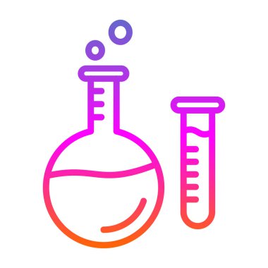 Vektör laboratuvar ikonu, vektör illüstrasyonu. Kimya konsepti                  