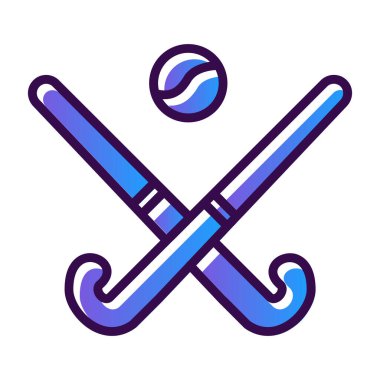 Modern Hokey simgesinin vektör çizimi                          