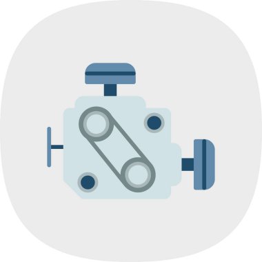 motor simgesi, vektör illüstrasyonu basit tasarım