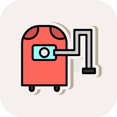 Gaz sobasının vektör illüstrasyonu